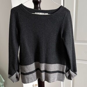 Max Studio Charcoal Knit Pullover